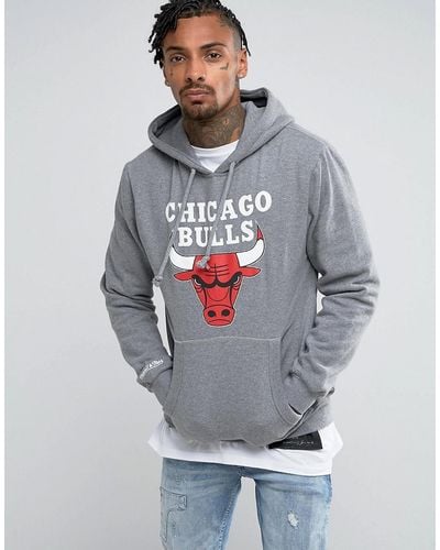 Mitchell & Ness Nba Chicago Bulls Hoodie - Grey