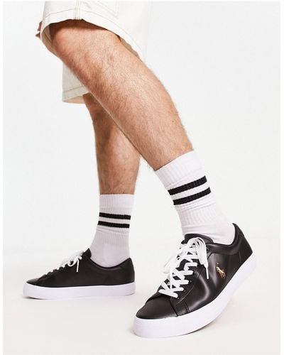 Polo Ralph Lauren – longwood – sneaker aus leder - Weiß