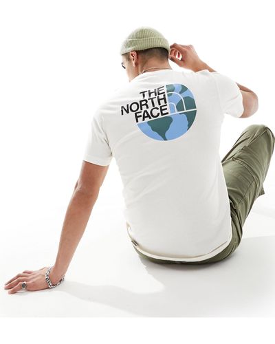 The North Face Camiseta blanca planet dome - Azul