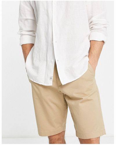 GANT Relaxed Fit Cotton Twill Chino Shorts - White