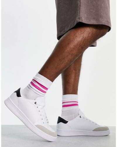 Truffle Collection Sneakers stringate grigie e bianche - Multicolore
