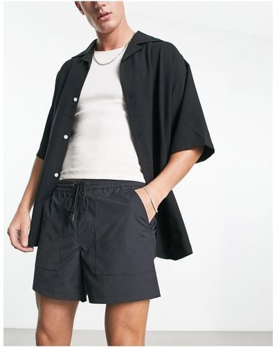 PacSun Reed Twill Volley Shorts - Black