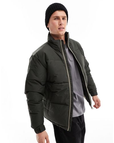 Only & Sons – schwere steppjacke - Schwarz