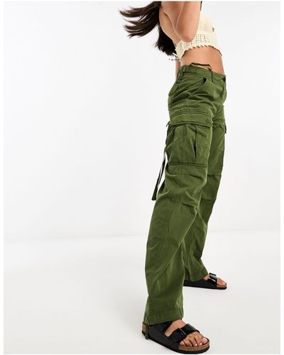 Superdry Pantalones verde musgo cargo