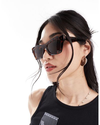 & Other Stories Round Cat Eye Acetate Sunglasses - Black