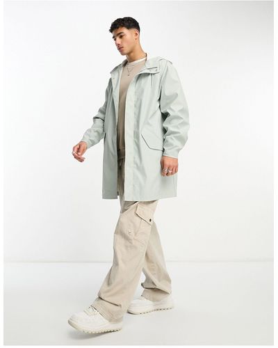 ASOS Rubberised Rain Jacket - White