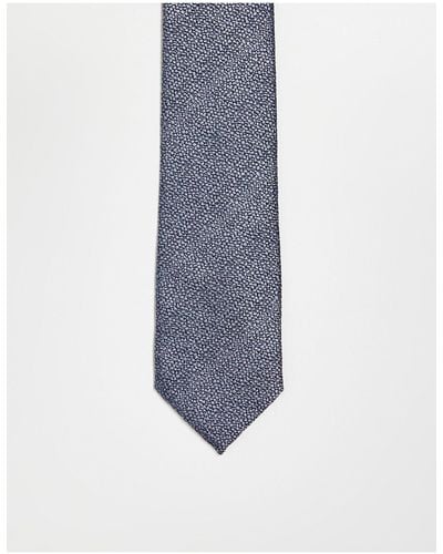 Ben Sherman Cravatta testurizzata grigia - Blu
