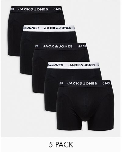 Jack & Jones – 5er-pack trunks - Schwarz