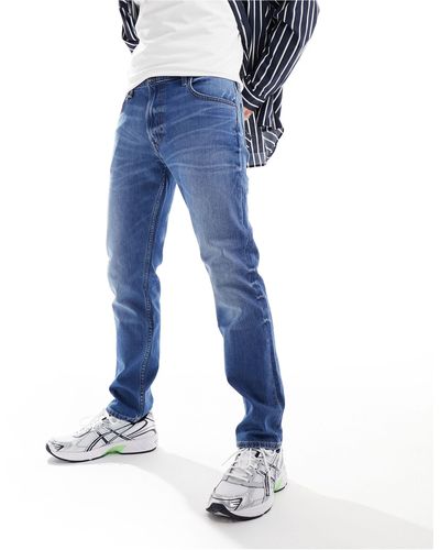 Lee Jeans Rider - jean slim - bleu foncé vintage délavé