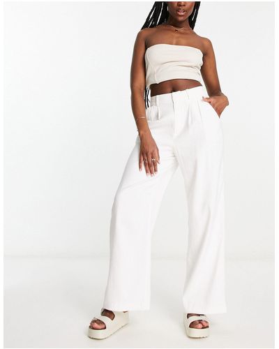 Hollister Linen Trouser - White