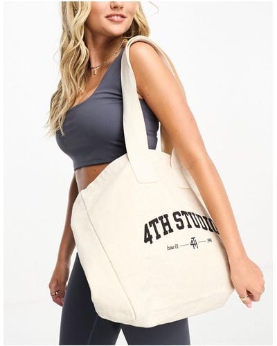 4th & Reckless Tily - Loungetote Van Canvas - Wit
