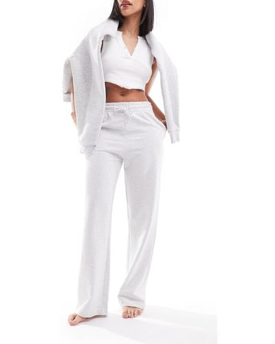 New Look Wide Leg jogger - White