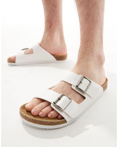 ASOS Two Strap Sandals - Natural