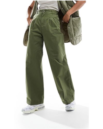 Carhartt Leola Pleated Trousers - Green