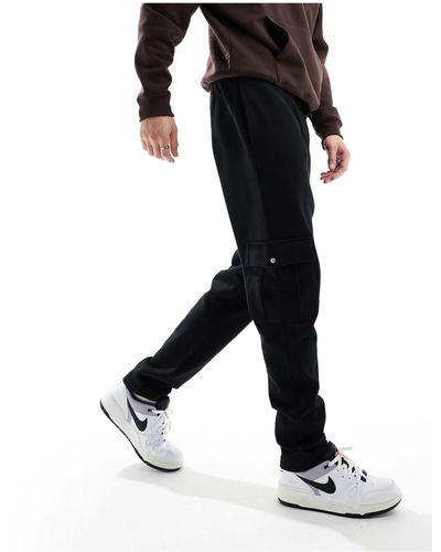 ASOS Oversized Tapered joggers With Cargo Pocket Detail - Black