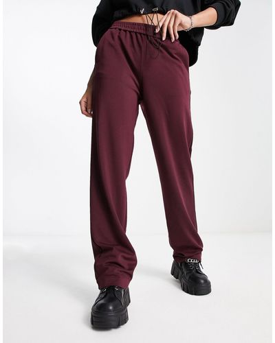 Vero Moda Pantaloni sartoriali dritti color vino - Rosso