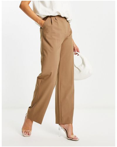 & Other Stories Crease Front Tailored Pants - Natural