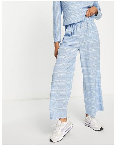 SELECTED Femme Wide Leg Co-ord Trousers - Blue