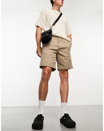 SELECTED Loose Fit Chino Shorts - White
