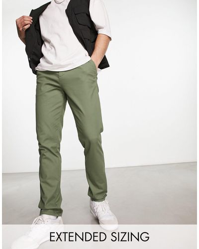 ASOS Slim Chino Trousers - Green