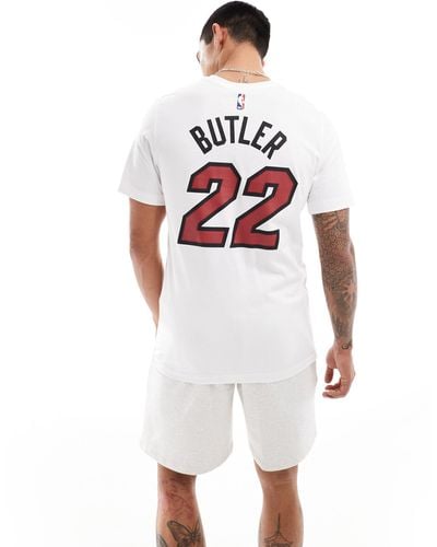 Nike Basketball Nba Miami Heat Jimmy Butler Essential Graphic T-shirt - White