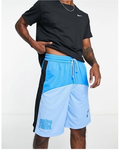 Nike Basketball 11inch Shorts Met Logo - Blauw