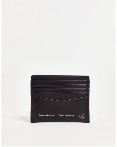 Calvin Klein Kaarthouder Met Logo-streep - Zwart
