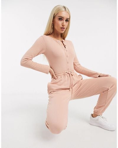 Missguided Co-ord Oversized sweatpants - Pink