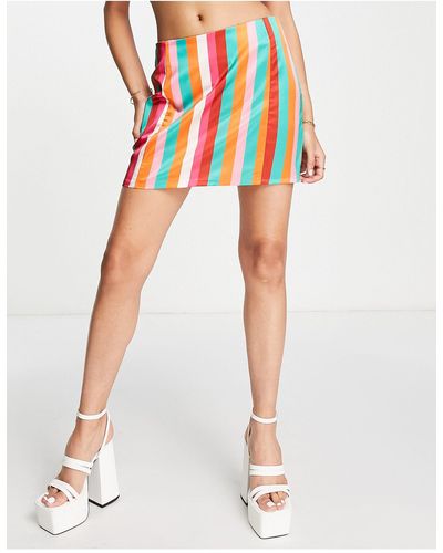 I Saw It First Micro Mini Skirt - Multicolor