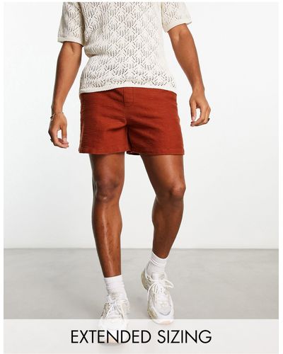 ASOS – weite, kürzere shorts - Rot