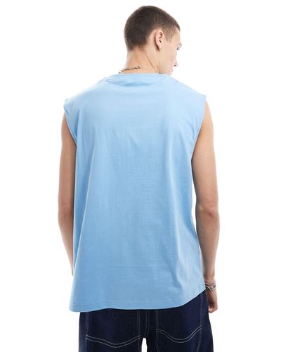 Calvin Klein Monologo Sleeveless T-shirt - Blue