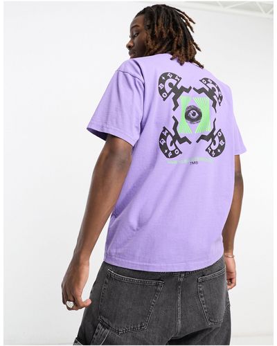 Obey Haus Musik Backprint T-shirt - Purple