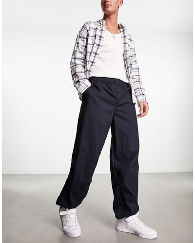 New Look Parachute Trousers - Blue