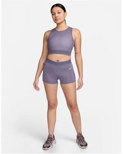 Nike Nike Pro Training Dri-fit 3 Inch Mesh Shorts - Blue