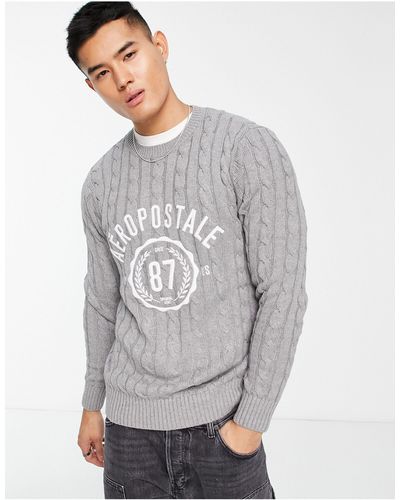 Aéropostale Knitted Sweater - Gray