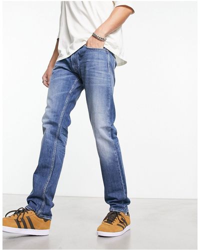 Replay – jeans mit geradem schnitt - Blau
