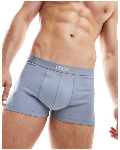 ASOS Branded Waistband Trunks - Blue