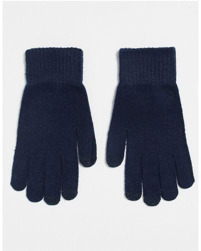 ASOS Touchscreen Gloves - Blue