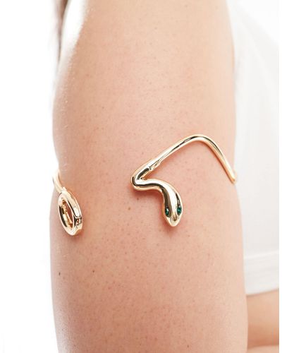 ASOS Asos design curve - manchette enveloppante à détail serpent - Neutre