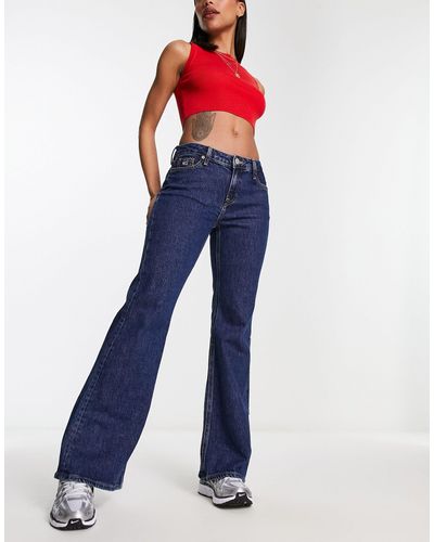 Tommy Hilfiger Sophie - Flared Jeans Met Lage Taille - Blauw