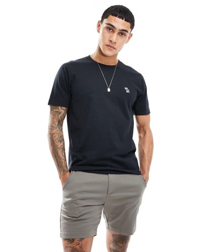 Abercrombie & Fitch Icon - t-shirt casual con logo - Blu