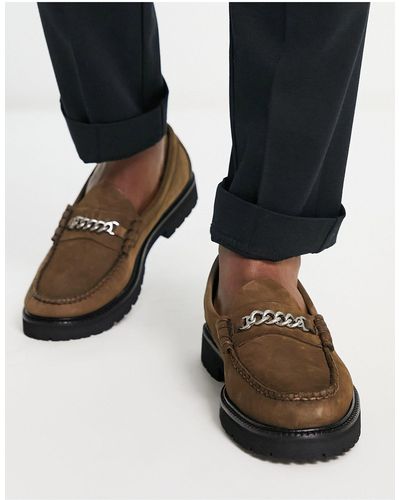Fred Perry Gh Bass - Suède Loafers - Zwart
