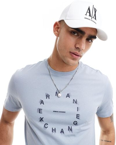 Armani Exchange Cappello con visiera con logo grande - Bianco