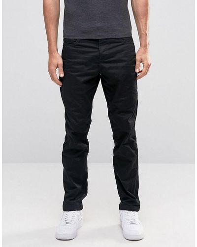 Jack & Jones Intelligence Anti Fit Jeans With Engineered Detail In Coated Black