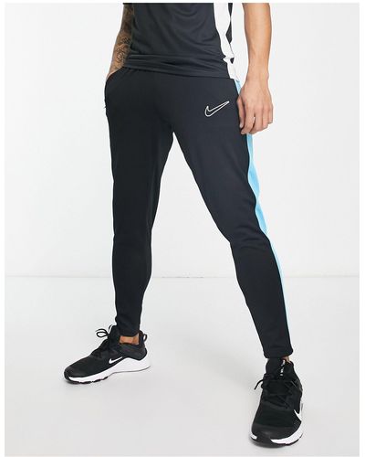 Nike Football Academy dri-fit - joggers neri blu e indaco con pannelli