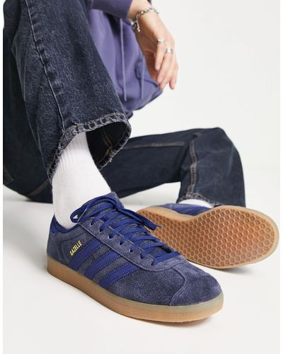adidas Originals Gazelle - Sneakers Met Rubberen Zool - Blauw