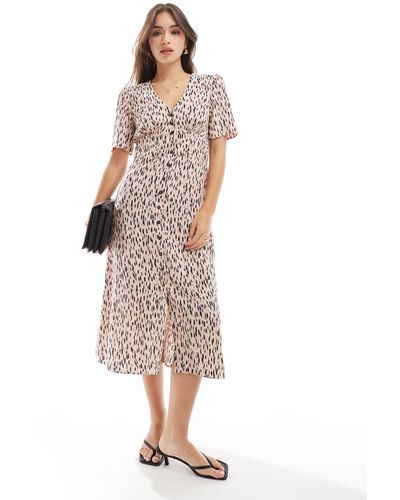Nobody's Child Alexa - robe mi-longue à imprimé léopard - Multicolore