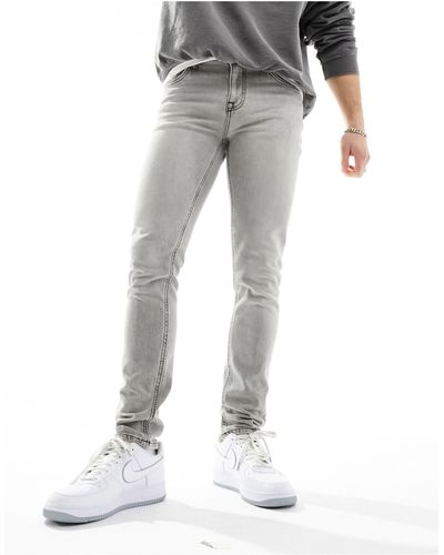 ASOS Jeans skinny lavaggio grigio - Nero