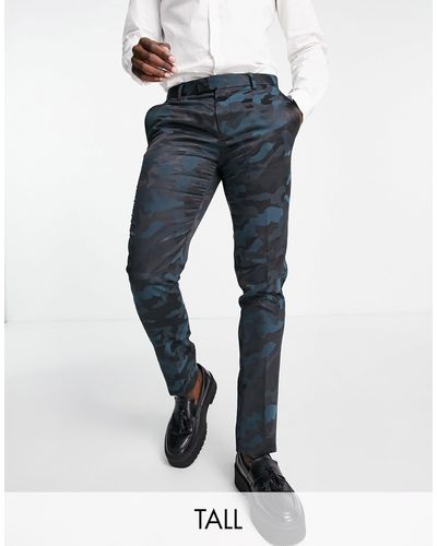 Twisted Tailor Tall - Vallely - Skinny-fit Pantalon - Blauw