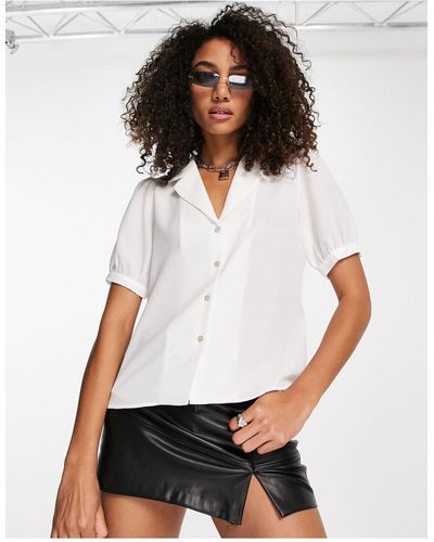ONLY Chemise à manches bouffantes - Blanc